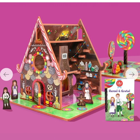 Storytime Toys Book + Play Set.  Hansel & Gretel - 34 Pieces - New - Picture 4 of 7